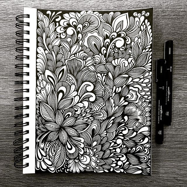 Anna Zubarev Zentangle found on pinterest