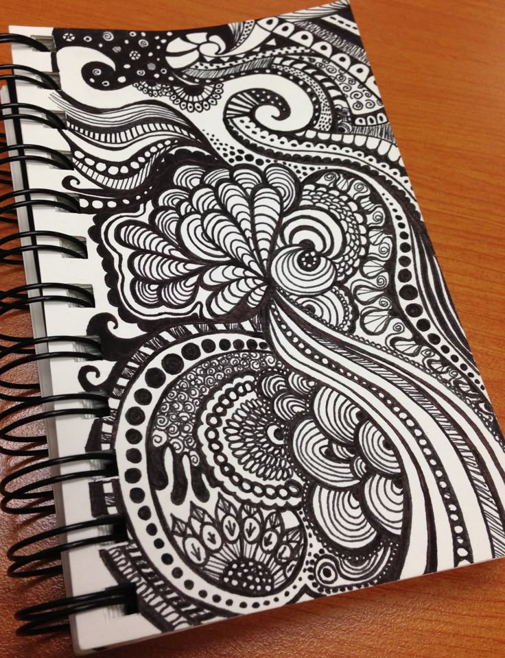 Zentangle art found on Pinterest