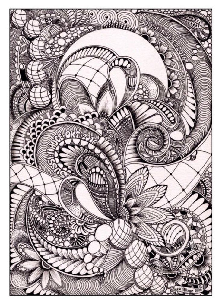 Zentangle art found on Pinterest