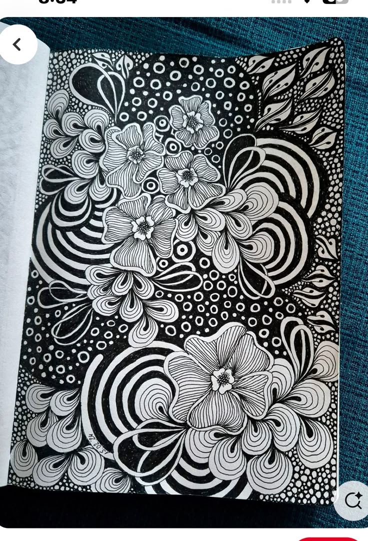 Abstract Zentangle found on Pinterest