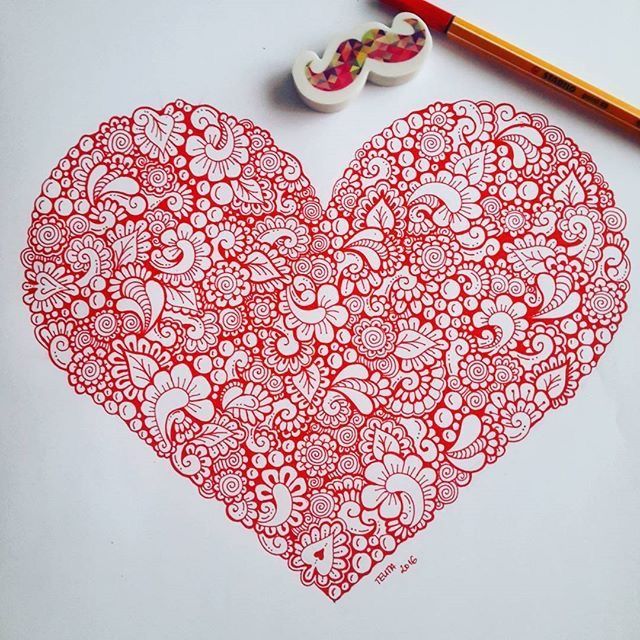 Zentangle art found on Pinterest