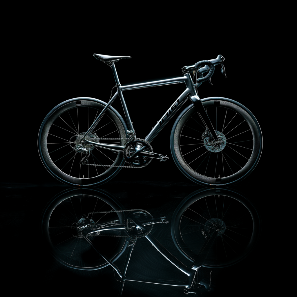 AI generated visual content product image of a racing bike for SEO